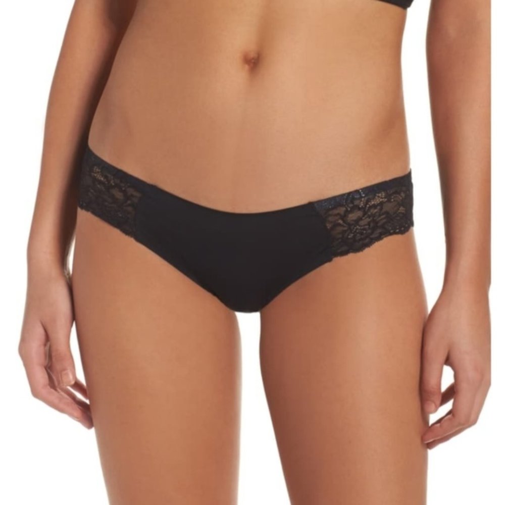 Free People XS Smooth Black Bikini Panties New with tags